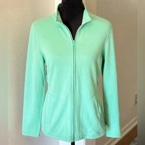 Talbots Spearmint Green Mock Turtleneck Jacket